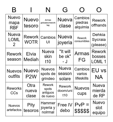 Heidel Ball 2024 Bingo Card