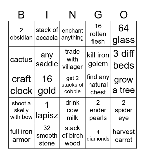 MC SHITE #2 Bingo Card