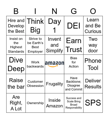 Day 1 Bingo Card