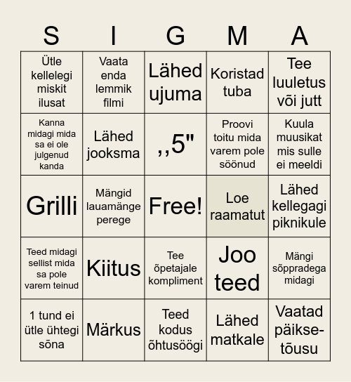 skibiditoilet Bingo Card