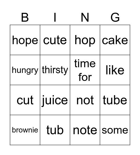 4th exam Bingo Card