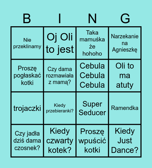 Bogdingo Bingo Card