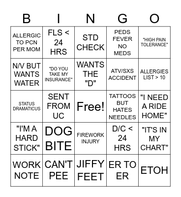 MEMORIAL DAY WEED BINGO Card