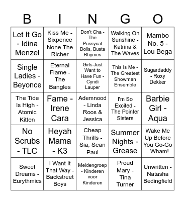 Bonte Bazuin Bingo Card