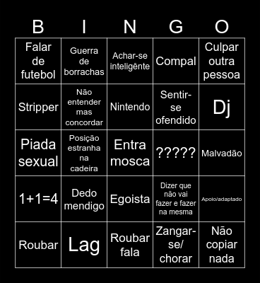 Conde bingo Card