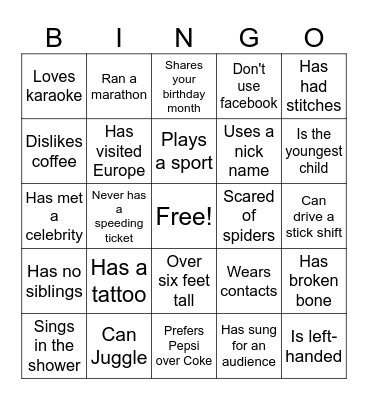 All hand on meeting Bingo Card
