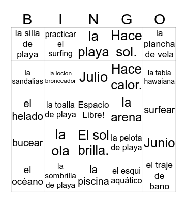 ¡Loteria! Bingo Card
