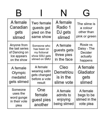 WAMFan101 SMU Bingo Card