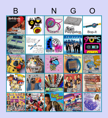 90s BINGO Card