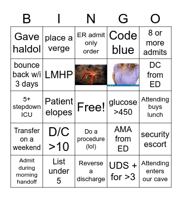 Day Team Bingo Card