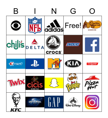 LOGO BINGO! Bingo Card