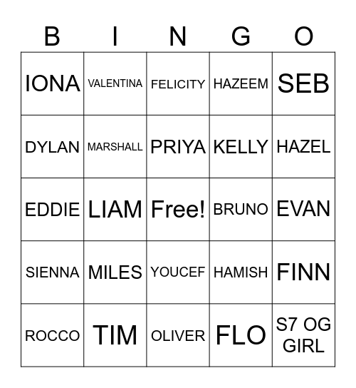 Islander predictions Bingo Card