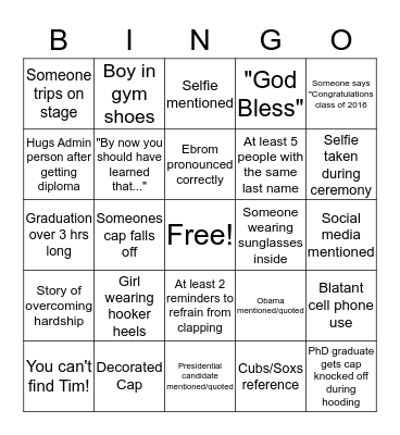 graduation bingo cards page 7