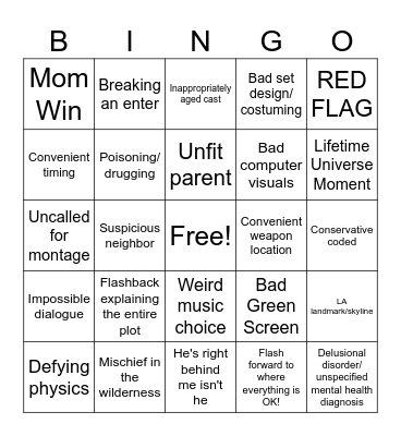Lifetime Bingo Card