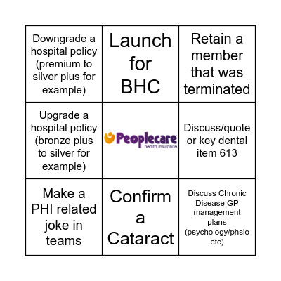 PC Phones Bingo! Bingo Card