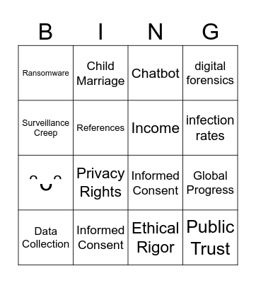 CYBERSEC BINGO! Bingo Card