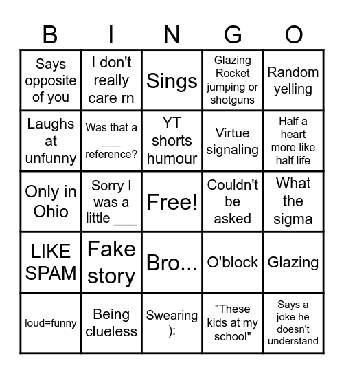 Pierre Bingo Board Bingo Card