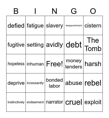 Iqbal Bingo Card