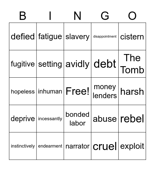 Iqbal Bingo Card