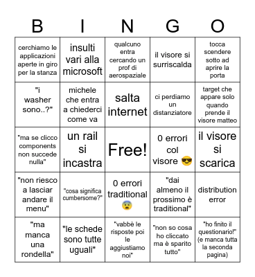 Test AR Bingo Card