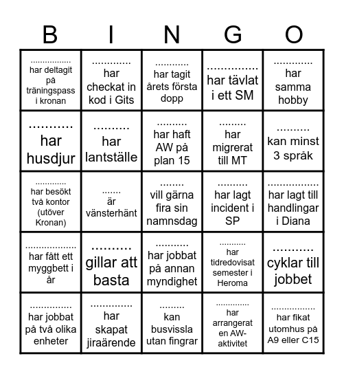 App4 - Mingelbingo Card