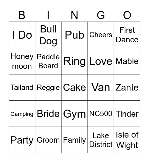 Yeado 'N' Hintz Sten Bingo! Bingo Card