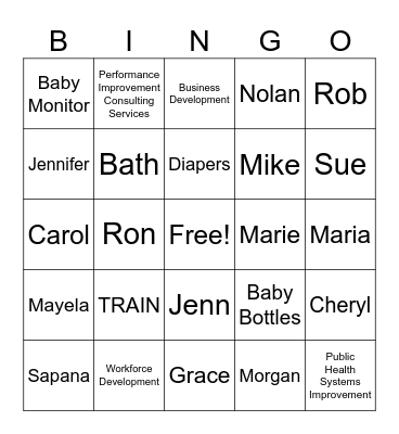 PHF Bingo! Bingo Card