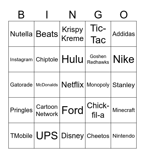 Logo Bingo Card