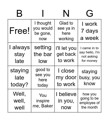 Bingo Card