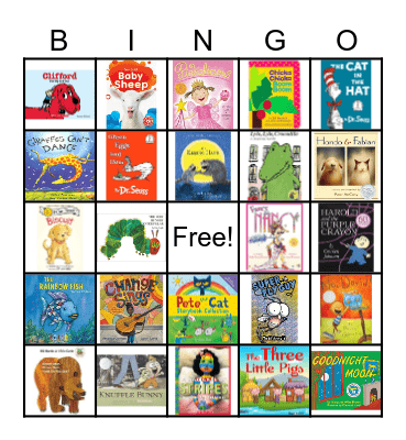 Picture Books Bingo Card