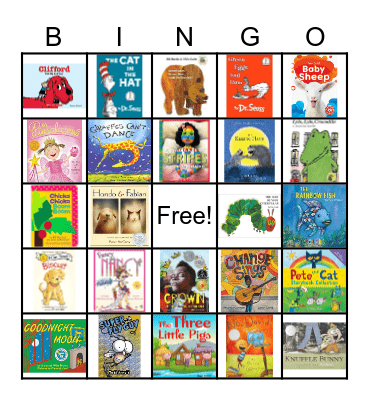 Picture Books Bingo Card