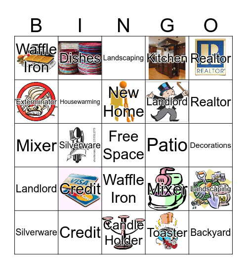 Nikki's House Warming  Bingo Card