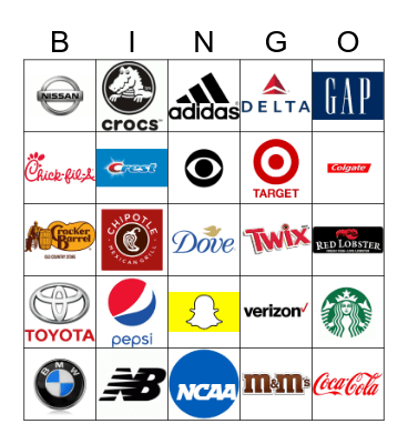 LOGO BINGO! Bingo Card