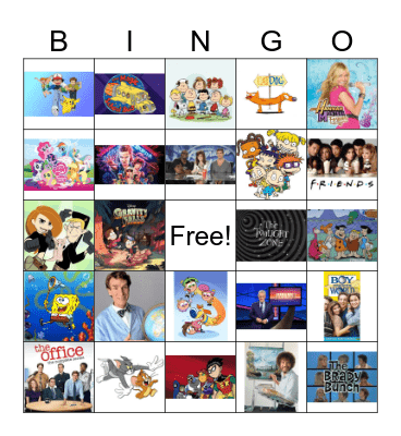 TV Shows Bingo Card