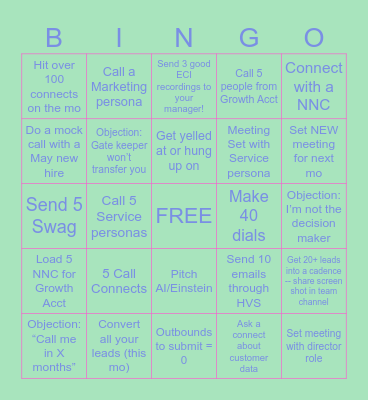 May 29 BINGO Card