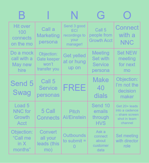 May 29 BINGO Card