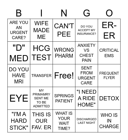 SUMMER BINGO Card