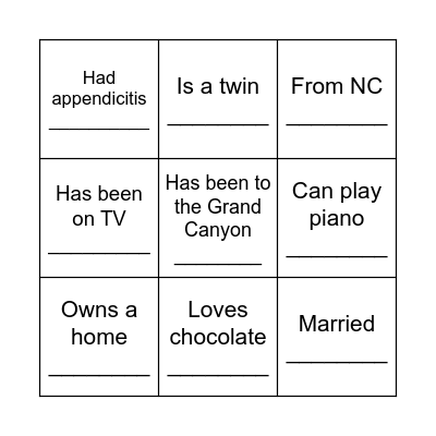 PA BINGO Card
