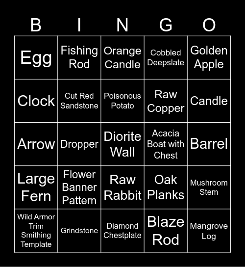 ross Bingo Card