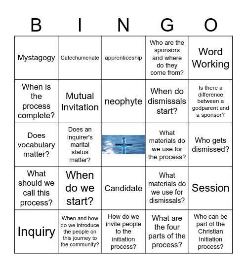 Joining the Church Bingo Card