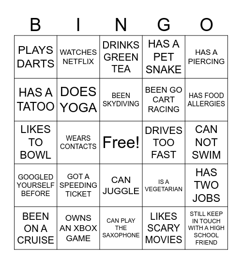 ALL HANDS ON BINGO Card