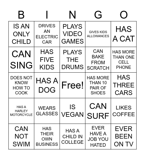 ALL HANDS ON BINGO Card