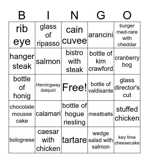 Thank You For Your Hard Work :) :) :) Bingo Card