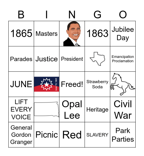 Juneteenth ESH Bingo Card