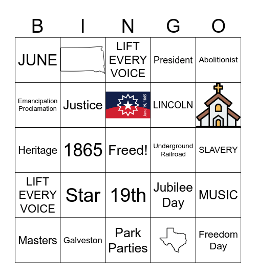 Juneteenth ESH 3 Bingo Card