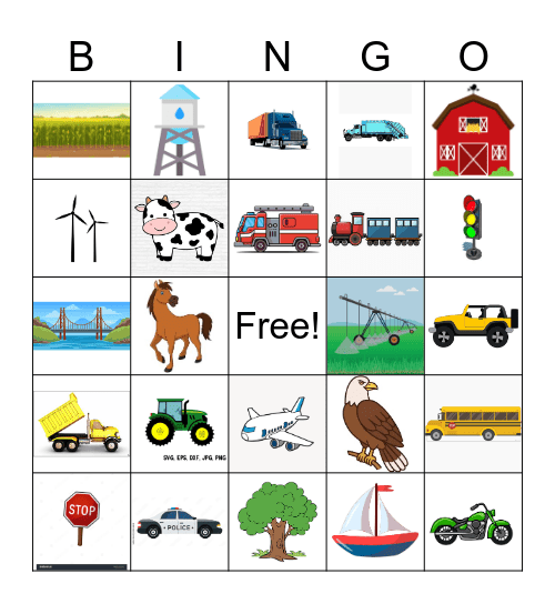 Travel Bingo 1 Bingo Card