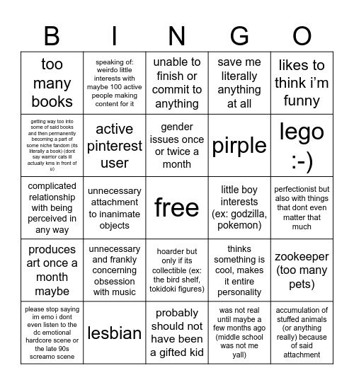 bijgo minda edition Bingo Card