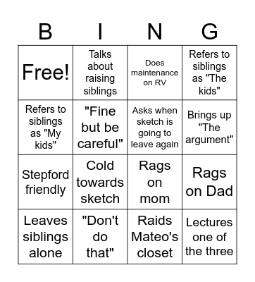 Luca Bingo Card