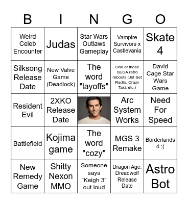 Summer Games Fest 2024 Bingo Card