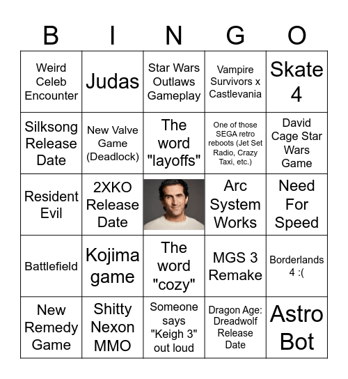 Summer Games Fest 2024 Bingo Card